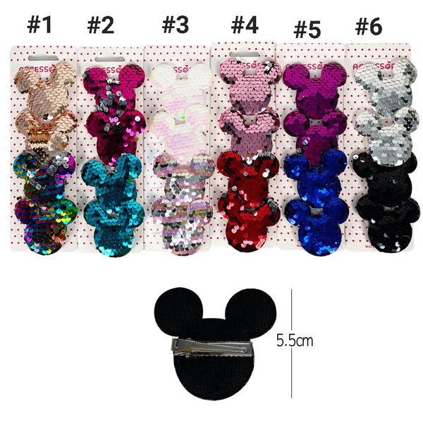 Mickey Sequin Hair Clip Sets