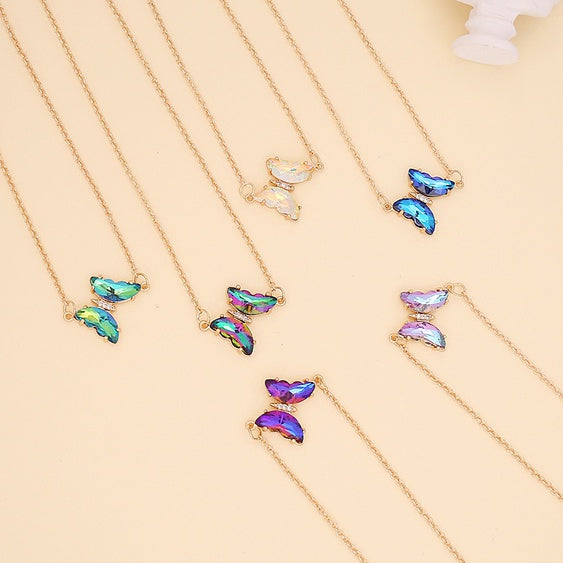 Crystal Butterfly Necklaces & Bracelets