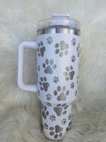 40oz Paw Print Tumblers