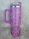 40oz Paw Print Tumblers