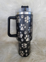 40oz Paw Print Tumblers