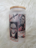 Horror Tarot Cards Glass Tumbler