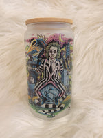 Beetlejuice Glass Cup