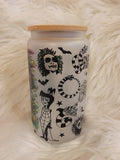 Beetlejuice Glass Cup