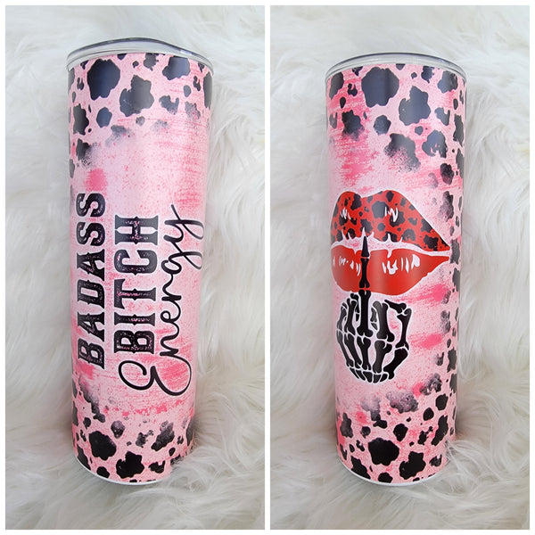 Badass Bitch Energy Matte Tumbler