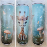 Baby Giraffe Matte Tumbler