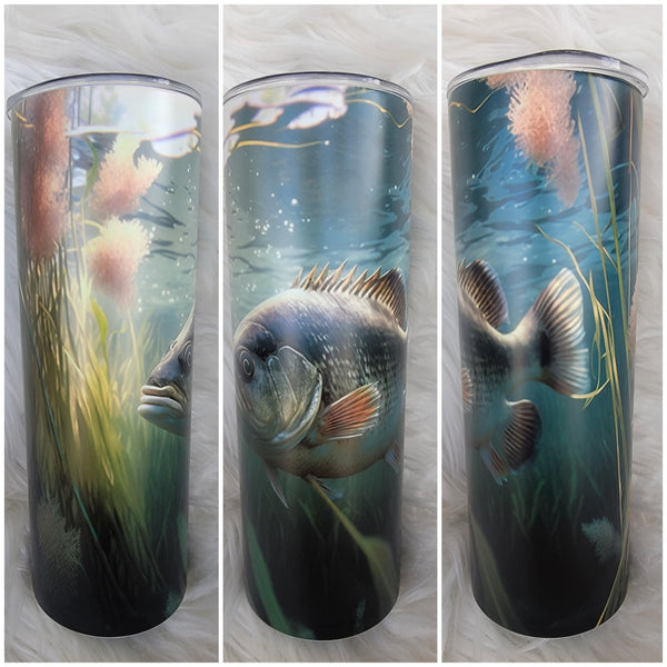 Bass Fish Matte Tumbler