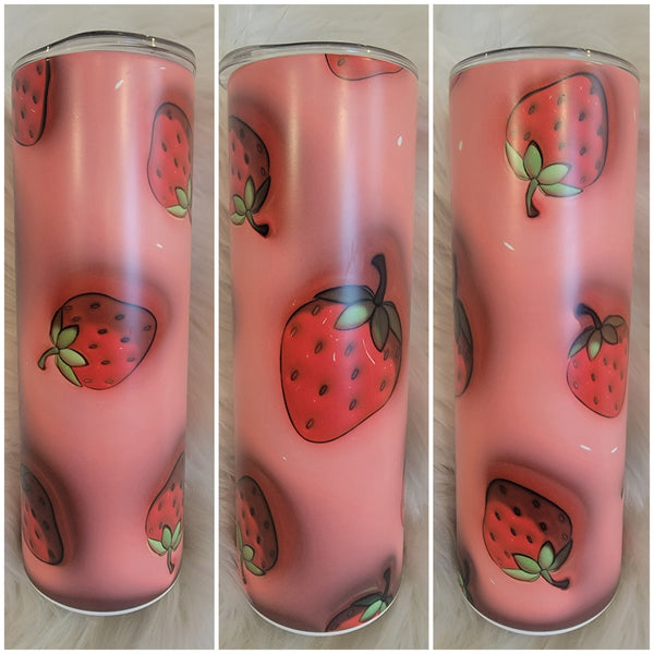 3d Strawberry Tumbler