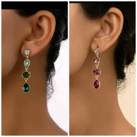 Rhinestone Drop Earrings