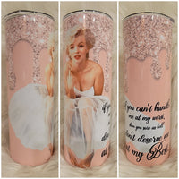 Marilyn Monroe Pink Tumbler