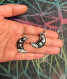 Starry Sky Moon Earrings