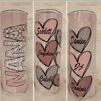 Nana Hearts Personalized Tumbler