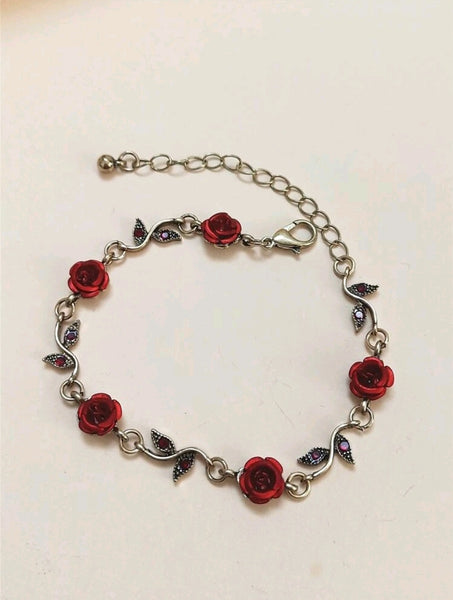 Metal Rose Bracelet