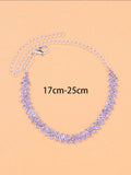 Light Purple Rhinestone Bracelet/Anklet