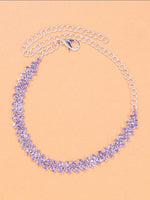 Light Purple Rhinestone Bracelet/Anklet