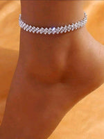 Light Purple Rhinestone Bracelet/Anklet