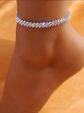 Light Purple Rhinestone Bracelet/Anklet