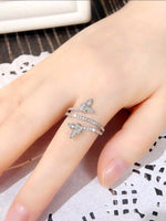 Silver Butterflies Ring