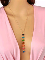 Chakra Ball Y Necklace