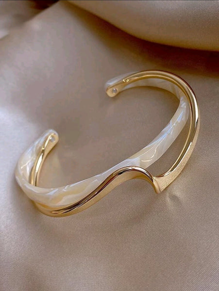 Layered Gold Cuff Bracelet