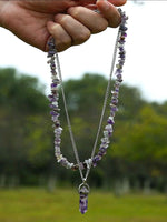 Amethyst 2 pc Necklace Set