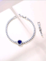 Circle Sapphire Tennis Bracelet