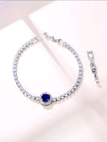 Circle Sapphire Tennis Bracelet