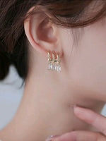 3 Row Earrings