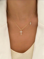 Double Cross Necklace