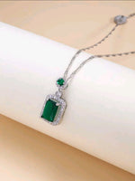 CZ Emerald Necklace