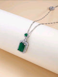 CZ Emerald Necklace