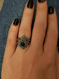 Moon & Stars 2 pc Antique Ring