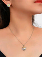 3pc AB Crystal Necklace Set