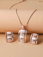 3pc Rose Gold Cat Eye Set