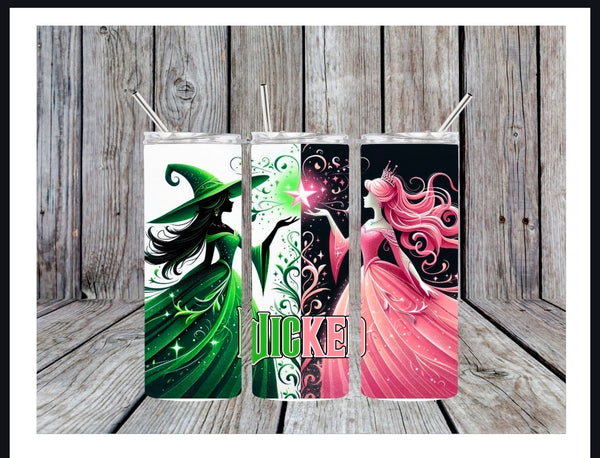 Wicked Pink & Green 20oz Tumbler