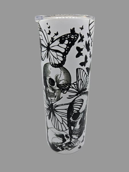 Skulls & Butterflies Tumbler
