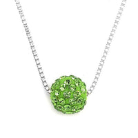 Green Gem Ball Necklace