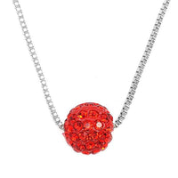 Red Gem Ball Necklace