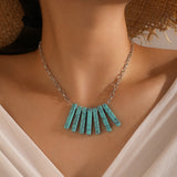 Turquoise Crackle Necklace