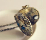 Bronze Owl Locket Necklace