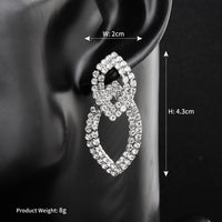 Silver Rhinestone Earrings