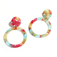 Acrylic Circle Earrings