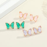 Crystal Butterfly Earrings