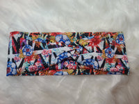 Multi Floral Boho Headwrap