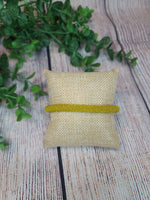 Yellow Nepal Handmade Roll On Bracelet