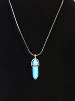 Blue Stone Point Necklace