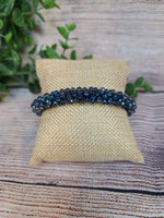 Blue Cluster Bead Bracelet