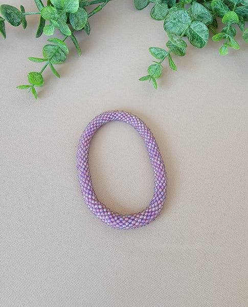 Matte Purple Nepal Roll On Bracelet