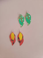 Christmas Multi Layer Leather Earrings