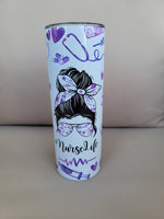 Purple Nurse Life Tumbler